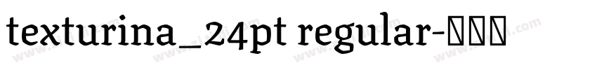 texturina_24pt regular字体转换 texturina_24pt regular字体转换